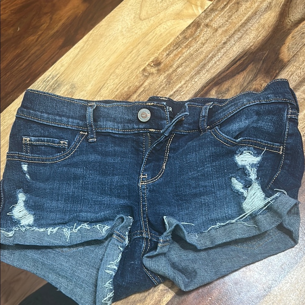 Distressed Denim Shorts